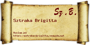 Sztraka Brigitta névjegykártya